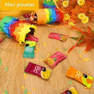 <span class=keywords><strong>Kit</strong></span> de mini piñata en papier cylindrique arc-en-ciel à tirer, jetable, <span class=keywords><strong>pour</strong></span> fête mexicaine de tacos, anniversaire d'enfants, Nicro Custom 1 pièce - Product Image 2