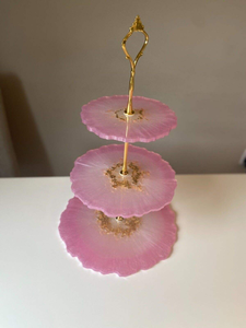 ขาตั้งเค้กเรซิ่นสุดหรู ของตกแต่งขาตั้งเค้กสำหรับโต๊ะอาหาร ของขวัญขึ้นบ้านใหม่ ของตกแต่งบ้าน สำหรับบ้าน โรงแรม รีสอร์ท อินเดีย - Product Image 4