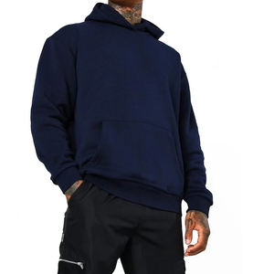 Sudadera con capucha de lavado ácido para hombre ecológica de bajo precio, material de secado rápido totalmente transpirable, estampado técnico bordado para invierno - Product Image 2