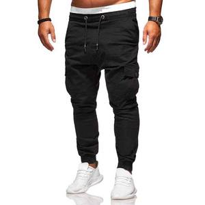 OEM Custom Men's High Street Casual <b>Trousers</b> Canvas Breathable Waterproof Quick Dry Eco-Friendly Solid Color Joggers <b>Drawstring</b> - Product Image 5