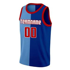 Uniforme de béisbol cómodo de alta calidad con Jersey estampado para Jersey de béisbol simple de color blanco y azul - Product Image 4