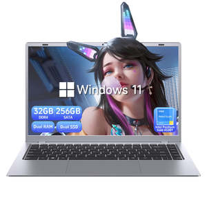 Computadoras portátiles para estudiantes de bajo precio 14 pulgadas Intel Pentium Gold 6500Y Laptop 32GB RAM 256GB SSD Windows 11 Pro School Student Computer Pc - Product Image 1
