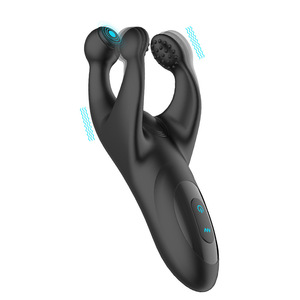 Masseur vibrant 3-en-1 rechargeable par USB pour couples, jouet sexuel pour adultes - Product Image 4