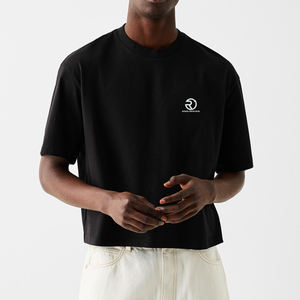 Camiseta de poliéster de 300g de corte Regular de peso pesado, gráfico personalizado, secado rápido, recortada en blanco para hombre - Product Image 2