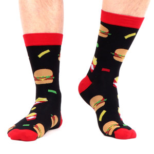 Calcetines de equipo de Spandex de algodón de secado rápido de Navidad Unisex de alta calidad con estampado gráfico colorido Funky antibacteriano para hombres - Product Image 1