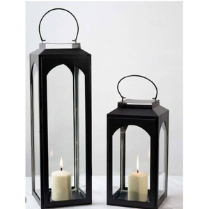 Farol de metal con acabado dorado para el hogar, hotel, decoración de balcón, farol colgante de diseño marroquí - Product Image 5