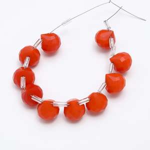 ลูกปัด Briolette ควอตซ์แบบหลวมเกรด AAA เพชรทรงหัวหอมขนาดไมโคร6คู่สำหรับการทำเครื่องประดับ - Product Image 4