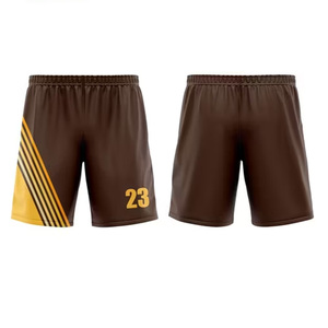 Short de football en polyester respirant sublimé personnalisé Vêtements de football personnalisés avec service OEM ODM - Product Image 1