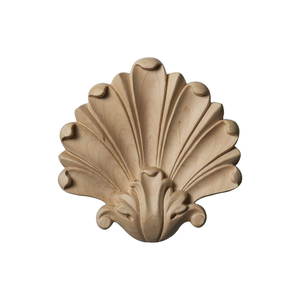 Appliques en bois sculpté antique, moulures décoratives en bois massif, gravure en bois sculpté pour porte, armoire, décoration de meubles de maison - Product Image 1