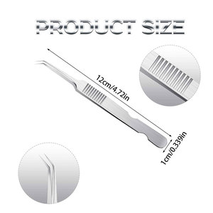 Pinzas para Pestañas de Alta Calidad, Personalizables, con Punta de Fibra, de Acero Inoxidable, Servicio OEM - Product Image 2