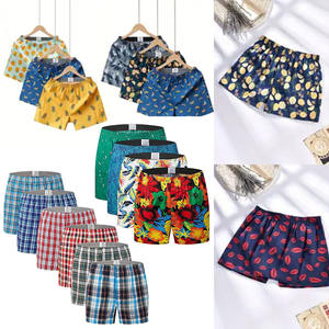 Hommes Boxers Premium 100% Coton Doux Lâche <span class=keywords><strong>Pyjama</strong></span> Plaid Sommeil Shorts <span class=keywords><strong>Homme</strong></span> Jambe Courte Drôle Boxers - Product Image 6