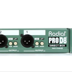 Caja Directa Pasiva para Instrumentos Radial ProD8 de 8 Canales, Lista para Enviar - Product Image 1