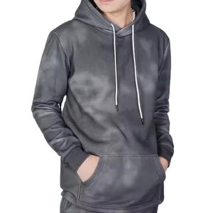Haute qualité unisexe gris foncé lavé à l'acide pull survêtement personnalisation Logo décontracté mode tenue décontracté taille adulte bas prix - Product Image 6