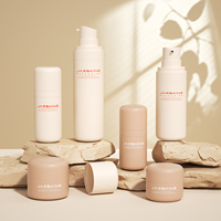 Ensemble de contenants cosmétiques en PP vert mat Prestige avec pompe à vide, flacon de lotion 150 ml, pot 50 g, emballage de beauté haut de gamme en gros