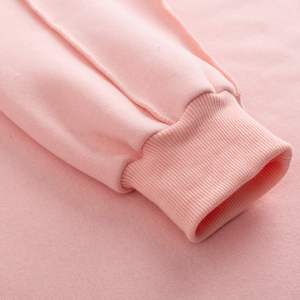 Sudadera de mujer Crop Top OEM Venta al por mayor Cropped Pullover Hoodies Sudadera con capucha de gran tamaño personalizada para mujer - Product Image 4