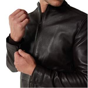 Veste en cuir suédé Marque de mode Veste polaire en cuir suédé de créateur Vestes de luxe d'hiver pour hommes - Product Image 6