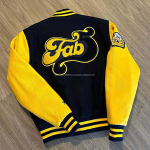 Veste universitaire d'hiver pour homme, nouvelle conception personnalisée 2024, avec col montant, motif lettres, tissu en laine - respirante et personnalisable - Product Image 4