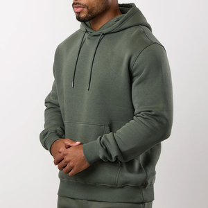 Sudadera con Capucha Dorada para Hombre, 100% Algodón, Gruesa, con Logotipo Personalizado, Hombros Caídos, Sudadera Lisa para Hombre - Product Image 5
