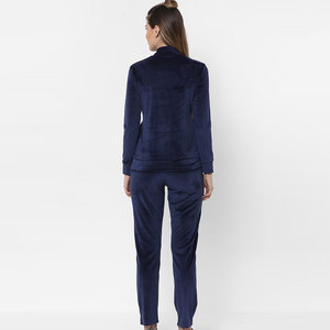 Nueva Colección de Conjuntos Deportivos Casuales de Terciopelo para Mujer, Tallas Grandes, Estilo Urbano, con Logotipo de Marca Estampado, para Invierno, de Top Factory Outlet - Product Image 3