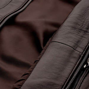 Veste de moto en laine M0VATEXTILE, col rabattu, manches longues, manteau décontracté, printemps automne, vêtements d'extérieur, style en similicuir - Product Image 6