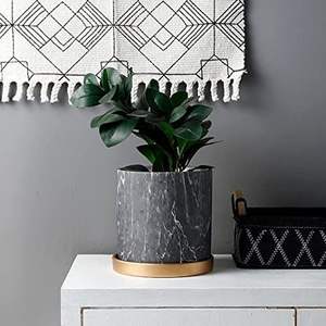 Macetero de Mármol Versátil de Fabricante Confiable que Complementa Diversos Estilos de Decoración, Ideal para Suculentas, Flores y Hierbas - Product Image 3