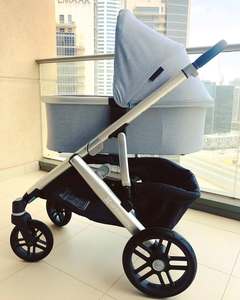 UPPAbaby Vista V2 Double Stroller Lightweight Foldable Oxford Fabric Stainless Steel Frame for Younger Older Children Baby - Product Image 2