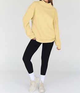 เสื้อสเวตเตอร์ผู้หญิงคอปกสูงแบบผ่าข้างเหมาะสำหรับสวมใส่ทุกวัน - Product Image 4