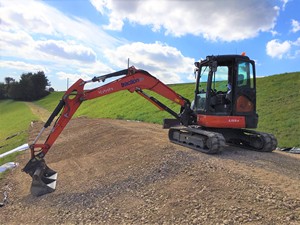 Performances élevées, utilisé pour la mini-pelle KX163-5, 5,5 tonnes, modèle 2022, moteur, boîte de vitesses, pompe, testé et inspecté, en vente - Product Image 4