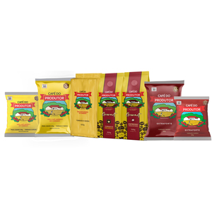 Granos de Café Brasileño Arábica y Robusta Galardonado Tostado y Molido Tueste Medio a Oscuro con Notas de Chocolate y Caramelo 250-500g - Product Image 2