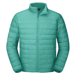 Chaquetas de invierno a prueba de viento con estilo informal Chaquetas de hombre con cremallera de alta calidad Chaqueta acolchada con cuello vuelto personalizada - Product Image 1