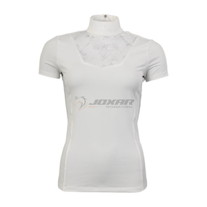 Chemises de concours pour femmes en tissu léger et doux, ajustement flexible pour les événements équestres, respirantes, de haute qualité, personnalisables - Product Image 4