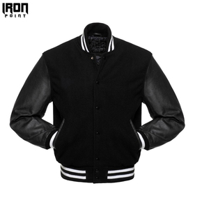 Chaquetas Varsity de Lana Impermeables de Alta Calidad IRON PUNCH INDUSTRIES, Corte Ajustado, con Capucha, Colección de Invierno para Hombre, Más Vendidas - Product Image 5