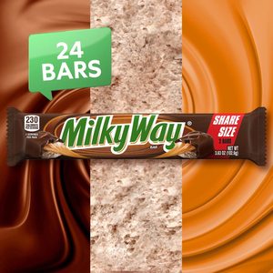 Barras de Caramelo MILKY WAY con Caramelo, Turrón y Chocolate con Leche - Paquete de 24, 3.63 Onzas - Product Image 3