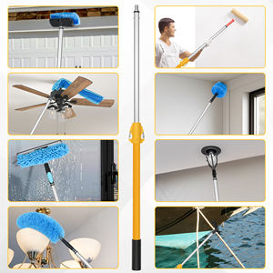 Rallonge de <span class=keywords><strong>rouleau</strong></span> de <span class=keywords><strong>peinture</strong></span> en aluminium en fibre de verre à double clic robuste de 4 pieds - Product Image 5