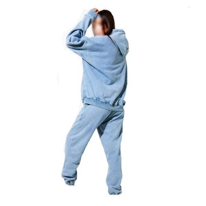 Conjunto Deportivo Vintage con Lavado Ácido, Estilo 2025, para Mujer, Alta Calidad, 100% Algodón, Ropa Urbana - Product Image 2