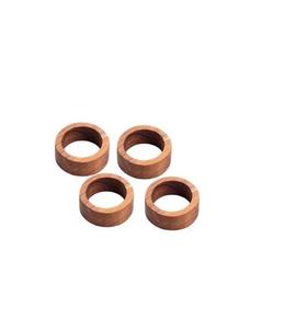 Rond de serviette en bois attrayant avec large ouverture et tons de couleur bois naturel parfait pour une utilisation quotidienne dans la cuisine - Product Image 1