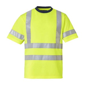 Camisetas Unisex Reflectantes de Manga Corta con Cuello Redondo, Ropa de Trabajo, Uniformes Personalizados, Material de Poliéster - Product Image 1