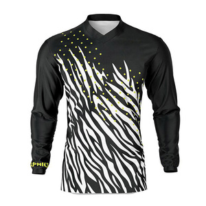 Camiseta de motocross de camuflaje, camisetas de Ciclismo de manga larga, sublimación, protección UV, camisetas de ciclismo para hombre - Product Image 1