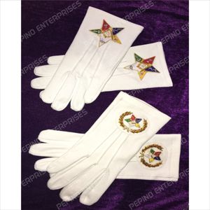 คู่ควรกับ Matron oes ถุงมือผ้าฝ้ายสีขาวบริสุทธิ์พร้อมโลโก้ดาวถุงมือผ้าฝ้ายสีขาว - Product Image 2