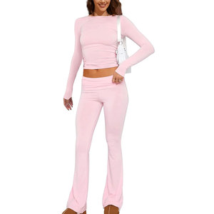 New Winter Yoga Set Women Outwork Tracksuit <b>Crop</b> Full Sleeved Shirt Tops Sports <b>Leggings</b> Set Quick Dry Fitness Running One Set - Product Image 6
