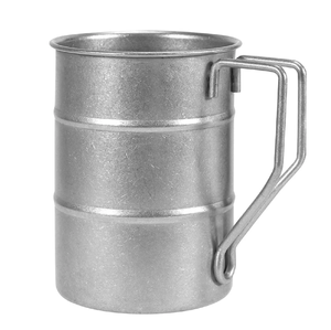 Tasse de lavage en acier inoxydable, finition martelée, poignée martelée, prix le plus bas, pour ensembles de salle de bain, artisanat indien - Product Image 5