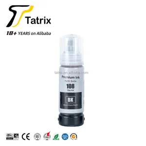 Tatrix 108 encre Compatible couleur bouteille à base d'eau recharge encre à jet d'encre en vrac 108 pour imprimante Epson L8058 L18058