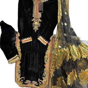 Vestido de terciopelo de estilo paquistaní para boda, traje de Edición especial, producto en oferta, novedad, 2022 - Product Image 1