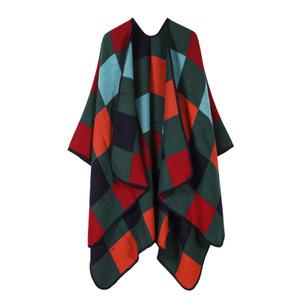 Chal Largo y Cálido para Mujer, Diseño a Cuadros Jacquard, Grueso, Ecológico y Moderno para Invierno - Product Image 6