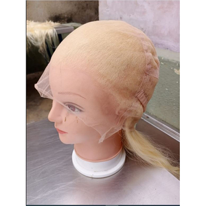 Pelucas de seda superior de encaje europeo con extremos de cabello doble dibujado Topper Kippah judío personalizado Caída de cabello indio virgen Precio a granel - Product Image 3