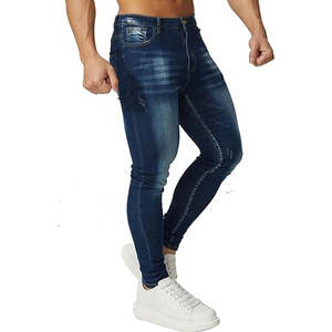 กางเกงยีนส์ทรงตรงผู้ชาย ราคาส่งถูกมาก คุณภาพสูง โลโก้สั่งทำได้ ผ้าฝ้าย 100% เป็นมิตรกับสิ่งแวดล้อม หนานุ่ม แฟชั่นทันสมัย - Product Image 2