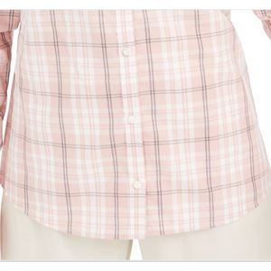 Camicia in Popeline di Cotone a Quadri per Donna Charter Club, Taglia XS Rosa con Ricami e Decorazioni in Pizzo, Stile Casual e Formale - Product Image 3