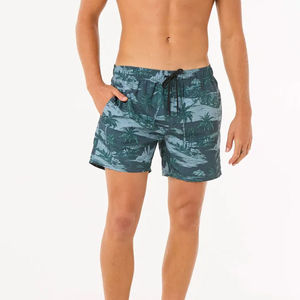 กางเกงขาสั้นชายหาดแห้งเร็ว กางเกงว่ายน้ำเอวยางยืด กางเกงชายหาดทรงสตรีท กางเกงขาสั้นผู้ชายระบายอากาศได้ดี ป้องกันรอยยับ - Product Image 4