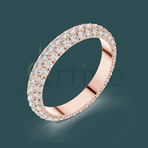 Venta al por mayor estilo vintage patrón hueco diseño eternidad banda anillos para mujeres anillos de boda - Product Image 1