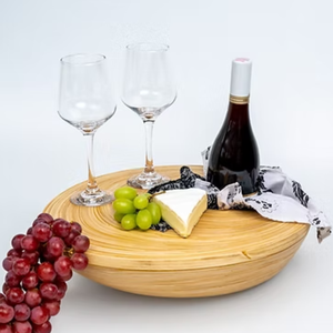 Wholesale Eco-friendly Unique Spun Bamboo <b>Wine</b> <b>Holder</b> for Bottle <b>Wine</b> Tray for Parties Made in Vietnam - Product Image 1
